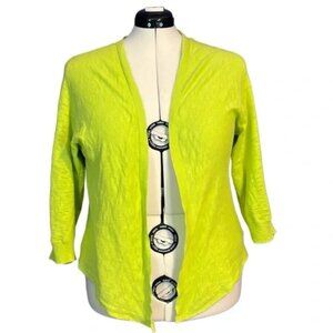 Lightweight bright green cotton cardigan american eagle XL